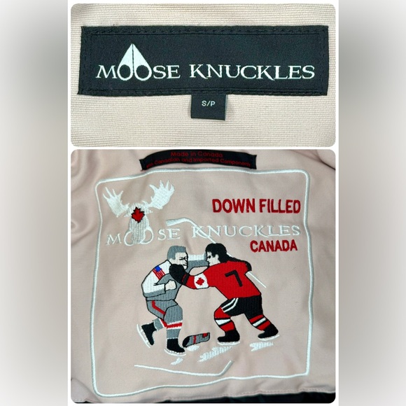 EUC Moose Knuckles Dusty Rose Pink Stirling Parka Jacket w/ Blue Fox Fur Trim - Picture 15 of 17